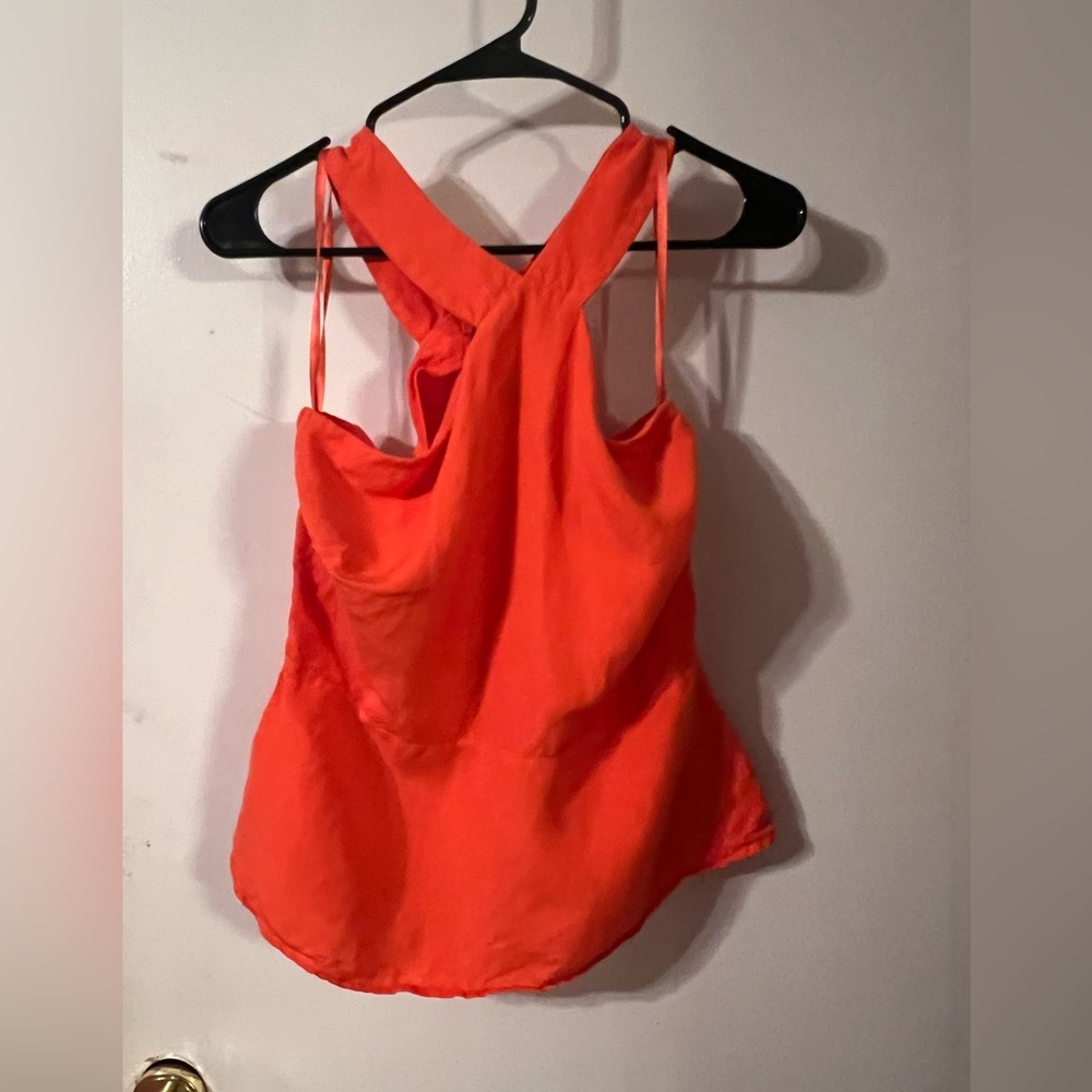 Ann Taylor Womens Criss Cross Halter Top Size 8P